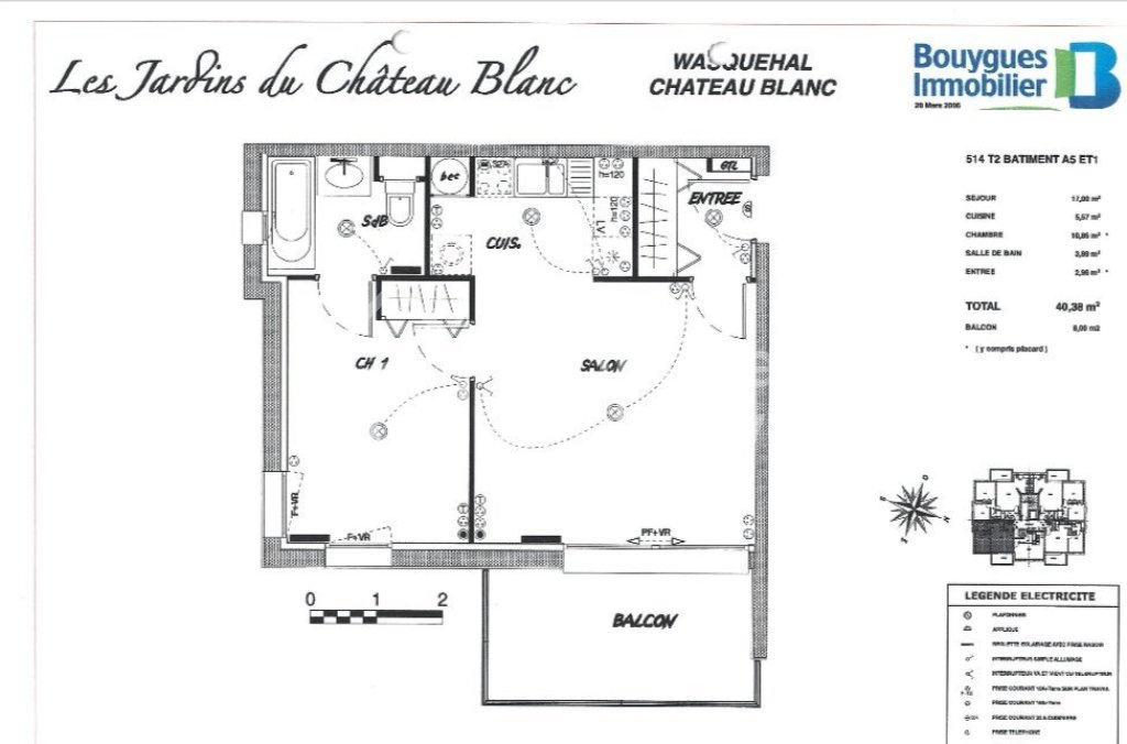 APPARTEMENT T2 - MARCQ EN BAROEUL - 41 m2 - 139 900 €